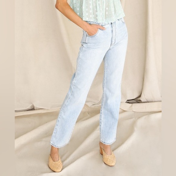 Rolla's High Rise Straight Jeans 100% Cotton Size 32 - Picture 1 of 16